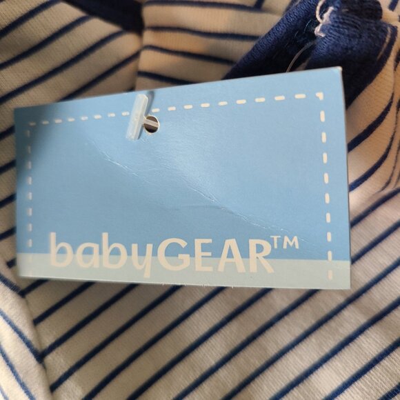 PHAT FARM BABY 3-PIECE NAVY/WHITE/LIGHT BLUE STRIPED TOP & NAVY PANTS SIZE 3-6M - Picture 11 of 16